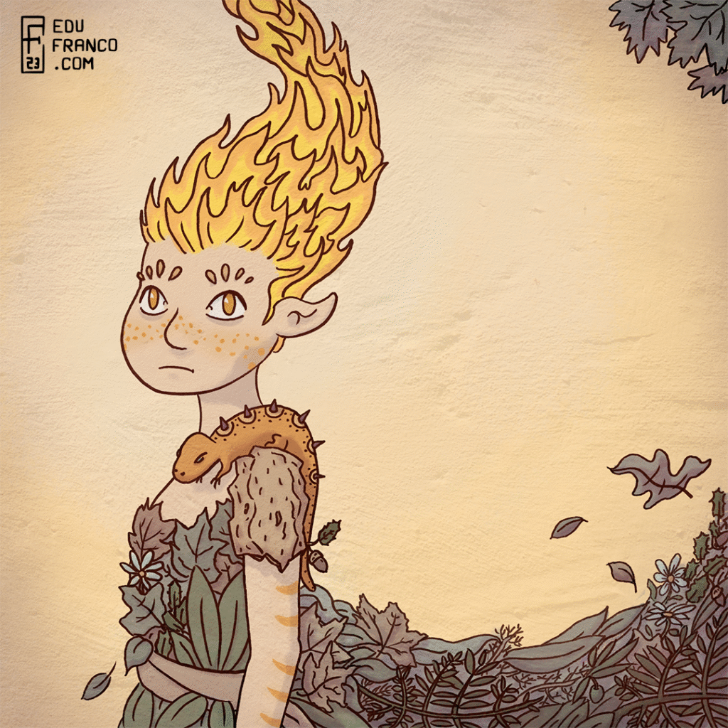 Ilustración fantasía de edu franco ilustrador y animador 2d